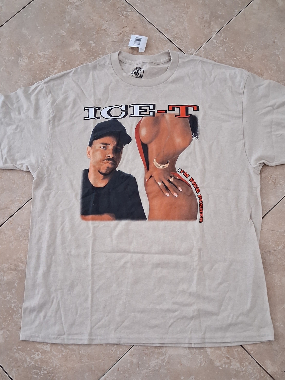 ICE-T Short Sleeve Graphic Tee - Cream